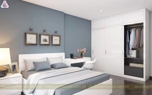 Mẫu phòng ngủ thiết kế theo phong cách đơn giản, sang trọng.