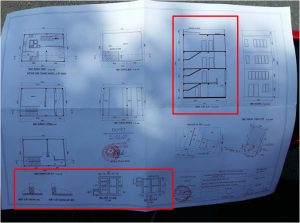 Mẫu bản vẽ thiết kế xin phép xây dựng nhà 2