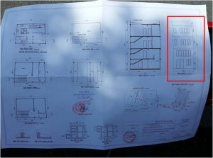 Mẫu bản vẽ thiết kế xin phép xây dựng nhà 3