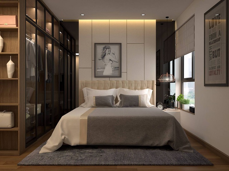 Thiết kế nội thất tinh tế phòng ngủ phong cách đương đại