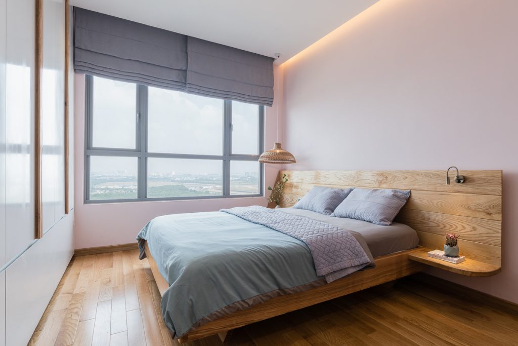 thiết kế nội thất gỗ phòng ngủ đơn giản
