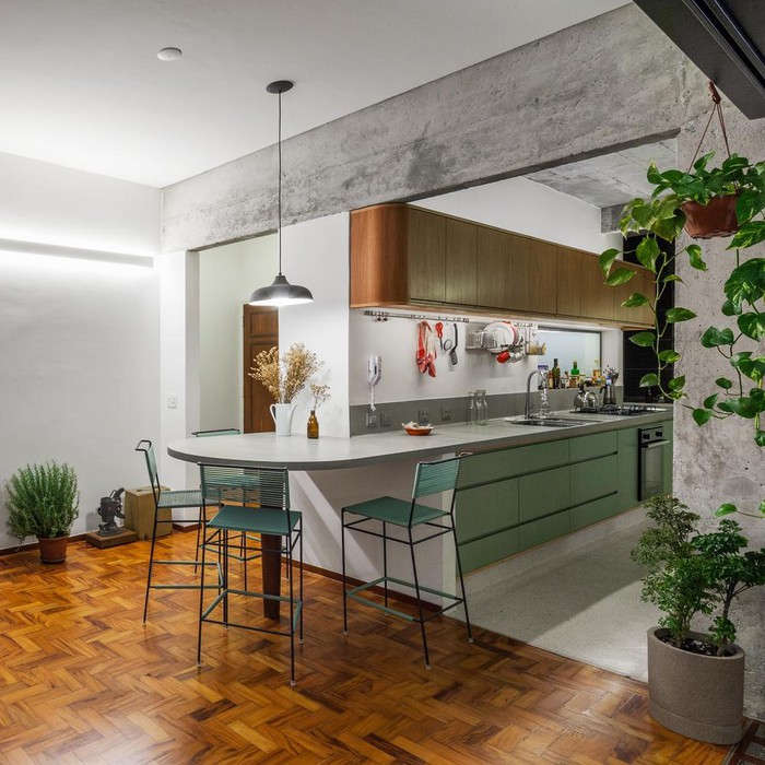 thiết kế phòng bếp nhà phố